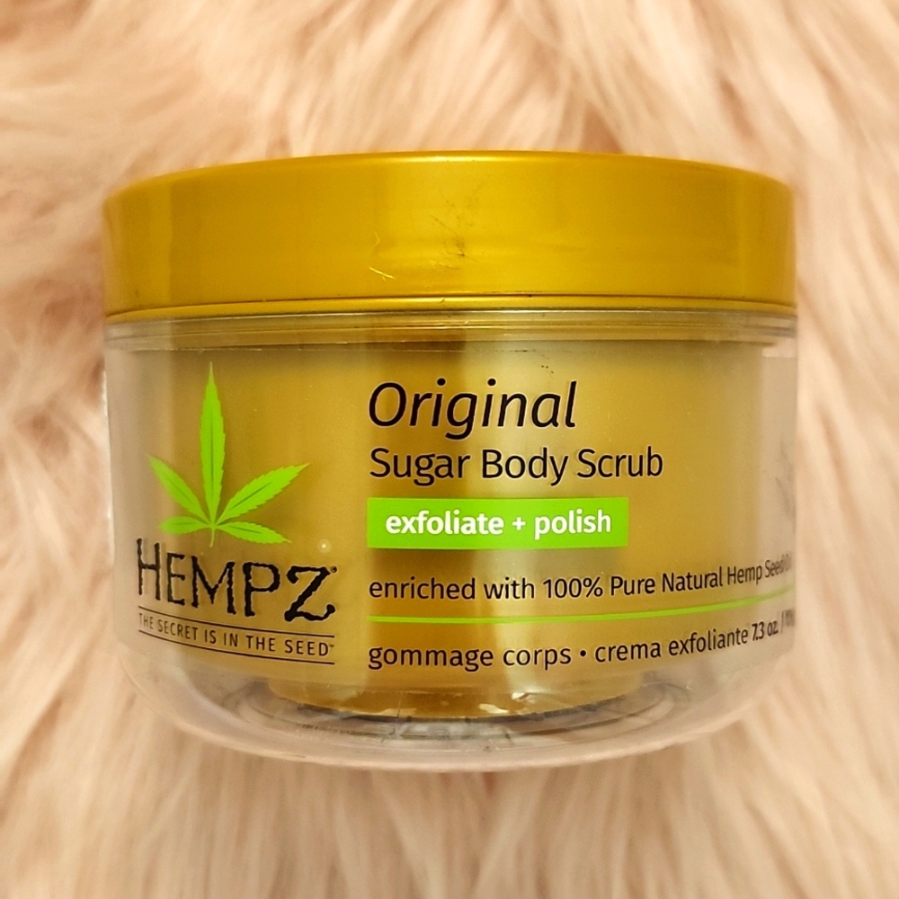 Brand New HEMPZ ORIGINAL SUGAR BODY EXFOLIATING POLISH BODY SCRUB